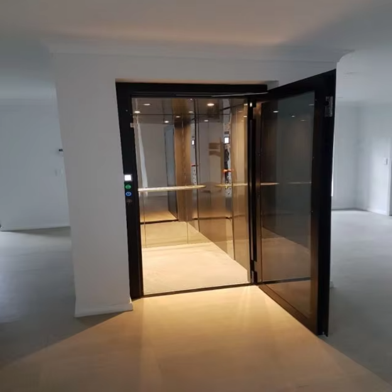 VTEV109 Ascensores Elevadores Štýlový sklenený vilový výťah pre súkromný dvojpodlažný dom