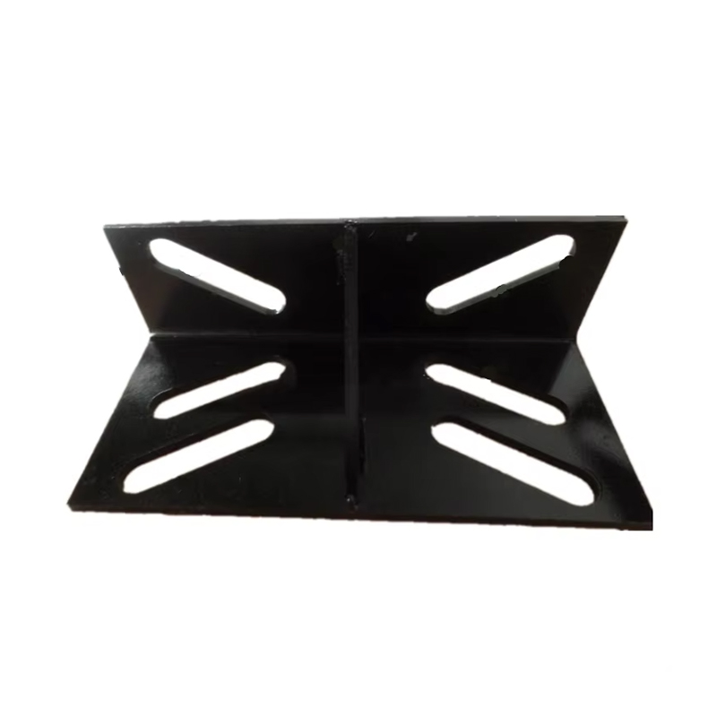 Konzola vodiacej koľajnice výťahu VTSP120 Odolná podpera zdvižnej koľajnice Oceľová montážna konzola ISO Certified Black Painted for Office