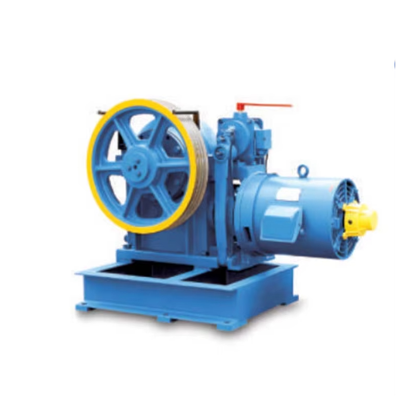 VTSP254 GTW9 Hotelové použitie elektrický motor trakčného stroja výťahu 630 KGS Kapacita 1,0 M_S Rýchlosť 380 V_220 V 2_1 Lanko EN81 Certified