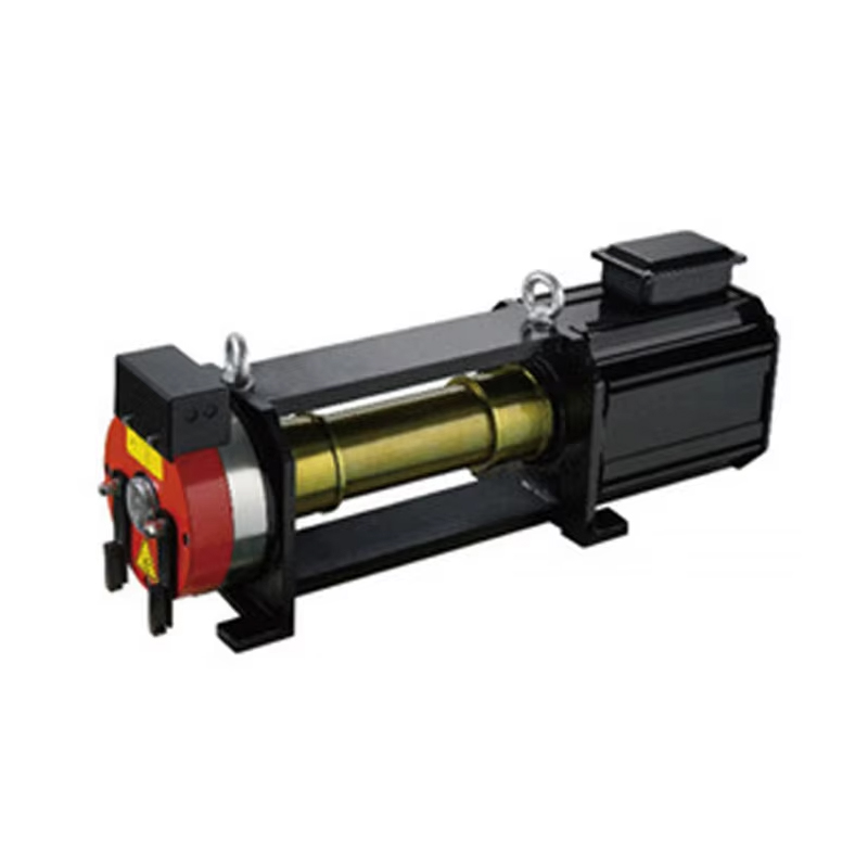 VTSP228 1350kg-2000kg Prevodový bezprevodový trakčný stroj AC1 Motor výťahu z nehrdzavejúcej ocele 1,00-2,00 m_s Kancelárska budova 1 rok