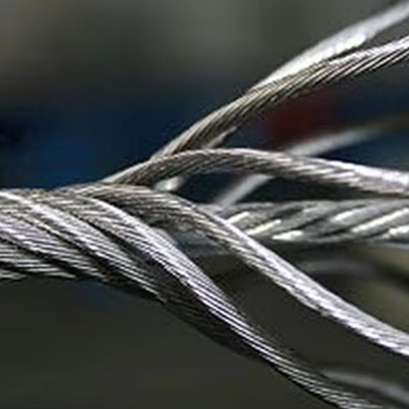 VTSP263 China Factory 11 mm vysoká pevnosť v ťahu tepelne odolná nehrdzavejúca pozinkovaná oceľové lano výťahu