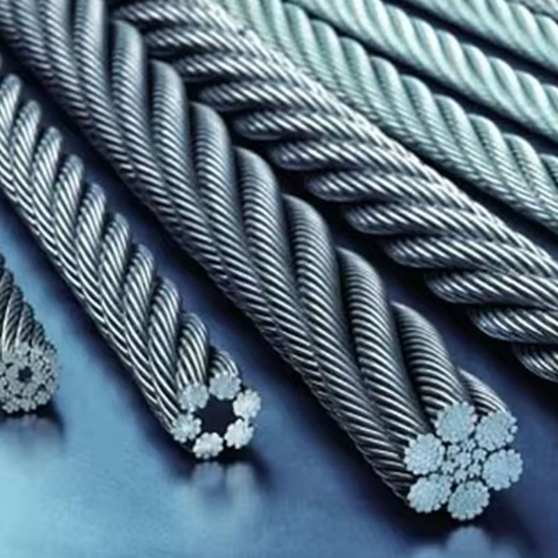 VTSP263 China Factory 11 mm vysoká pevnosť v ťahu tepelne odolná nehrdzavejúca pozinkovaná oceľové lano výťahu