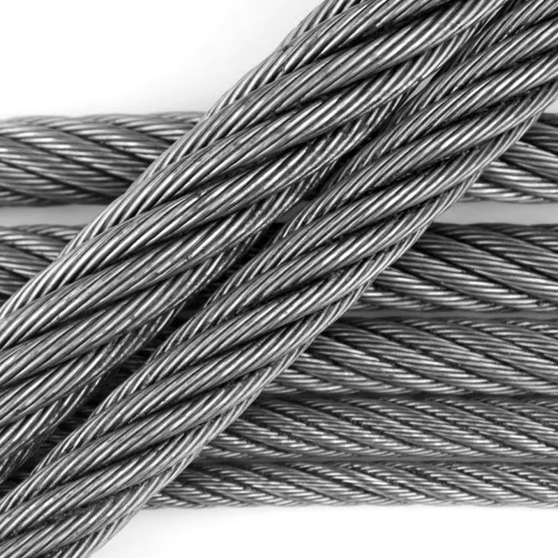 VTSP263 China Factory 11 mm vysoká pevnosť v ťahu tepelne odolná nehrdzavejúca pozinkovaná oceľové lano výťahu